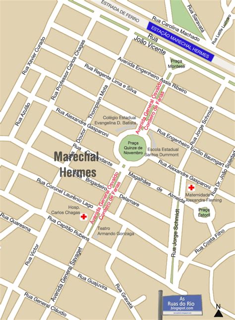 Mapa Rua Marechal Hermes Curitiba 